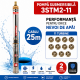 Pompa de apa submersibila, 1000W, 11 turbine, 3000 l/ora, inaltime refulare 48 m, lungime cablu 25m ELEFANT 3STM2-11